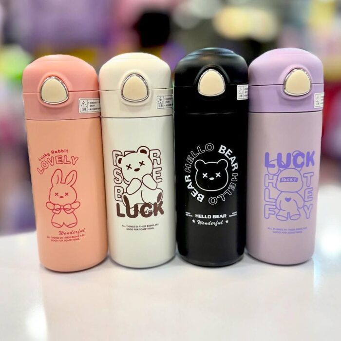 قمقمه فلاسکی کودک نی دار استیل دوجداره