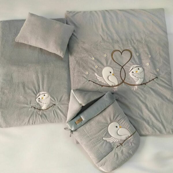 سرويس ۴ تكه پلوش طرح جوجه