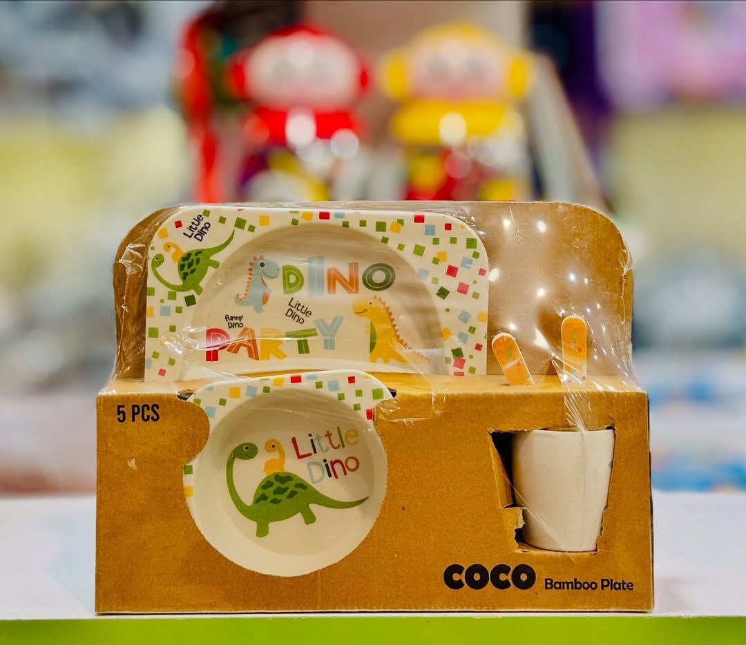 ظرف غذا بامبو ۵ تیکه (2) ظرف غذا بامبو تیکه - Image 1